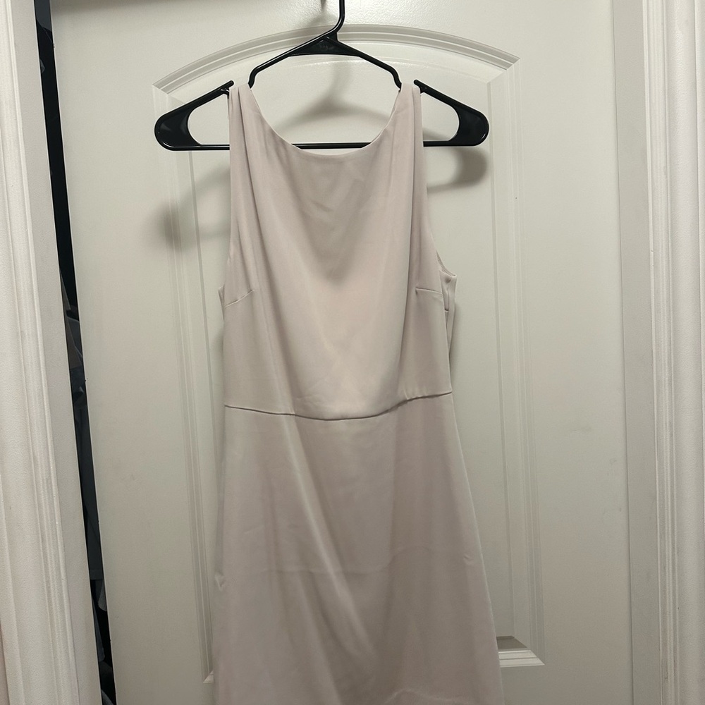 Aritzia Bond Dress in Matte Pearl
